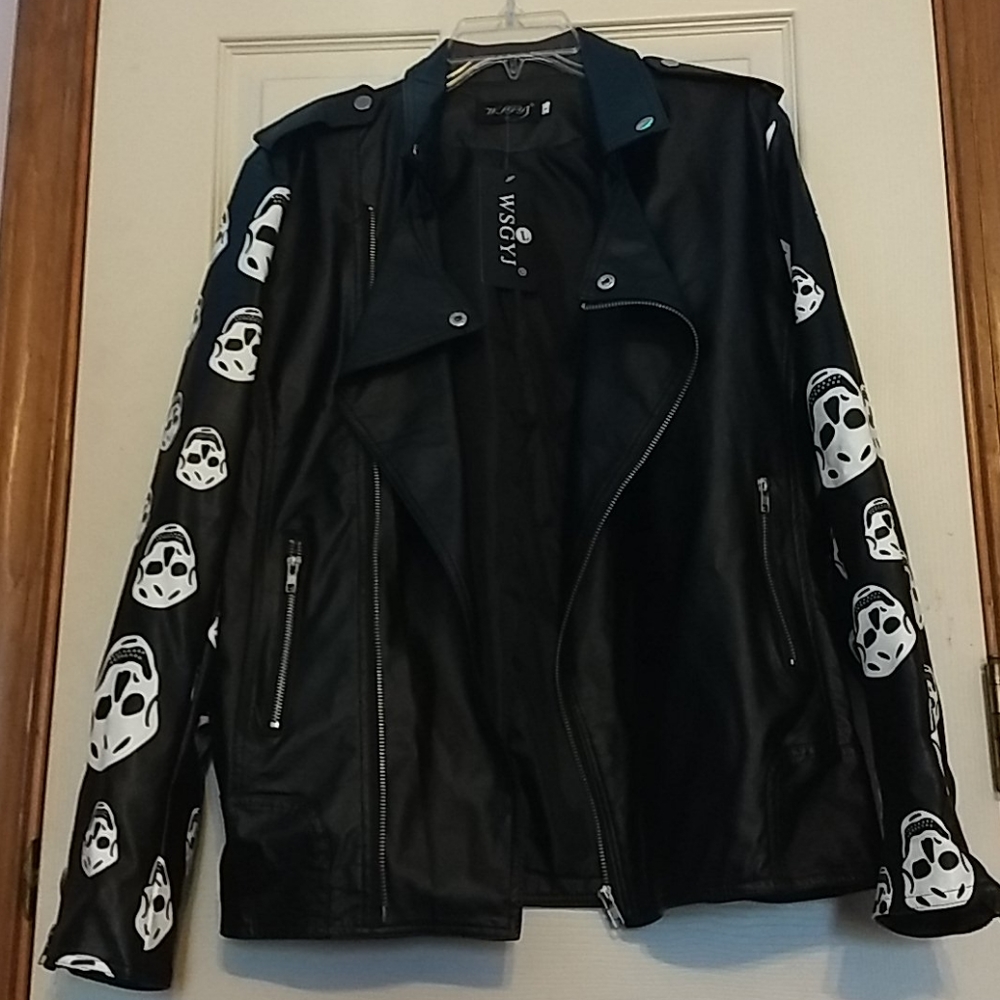Faux leather jacket